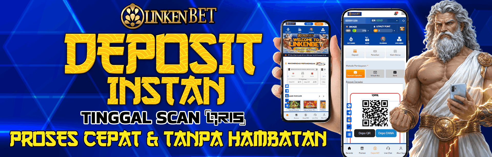 DEPOSIT VIA QRIS SECEPAT KILAT